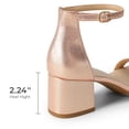 thumbnail image 4 of Sandalia DREAM PAIRS Tacón Bajo Color Champán Talla 5.5, 4 of 7
