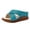 Blue, variant on Fashion Wedge Slip on Sandals Casual Outdoor Platform Slippers Shoes Soft Cushion Orthopedic Shoes for All Day Walking Black Size 6.5