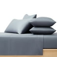 thumbnail image 2 of Allswell 6-Piece 300 Thread Count Dark Gray Cotton Lyocell Blend Bed Sheet Set, Queen, 2 of 10