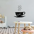 thumbnail image 2 of Beverage Wall Decals for Adult Home - Hot Coffee Cup Black and White Mug DIY & Creativity Boy Girl Bedroom Wall Sticker - Size: 9 In x 10 In, 2 of 5