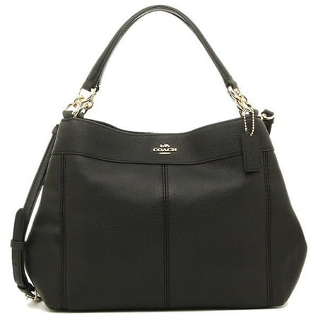 pebbled lexy handbag coach shoulder leather bag dialog displays option button additional opens zoom