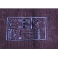 thumbnail image 1 of Ahgly Company Machine Washable Indoor Rectangle Abstract Blue Contemporary Area Rugs, 7' x 9', 1 of 4