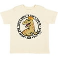 thumbnail image 3 of Inktastic Raptor Princess She's Beauty and Grace She Might Eat Your Face Girls Toddler T-Shirt, 3 of 5