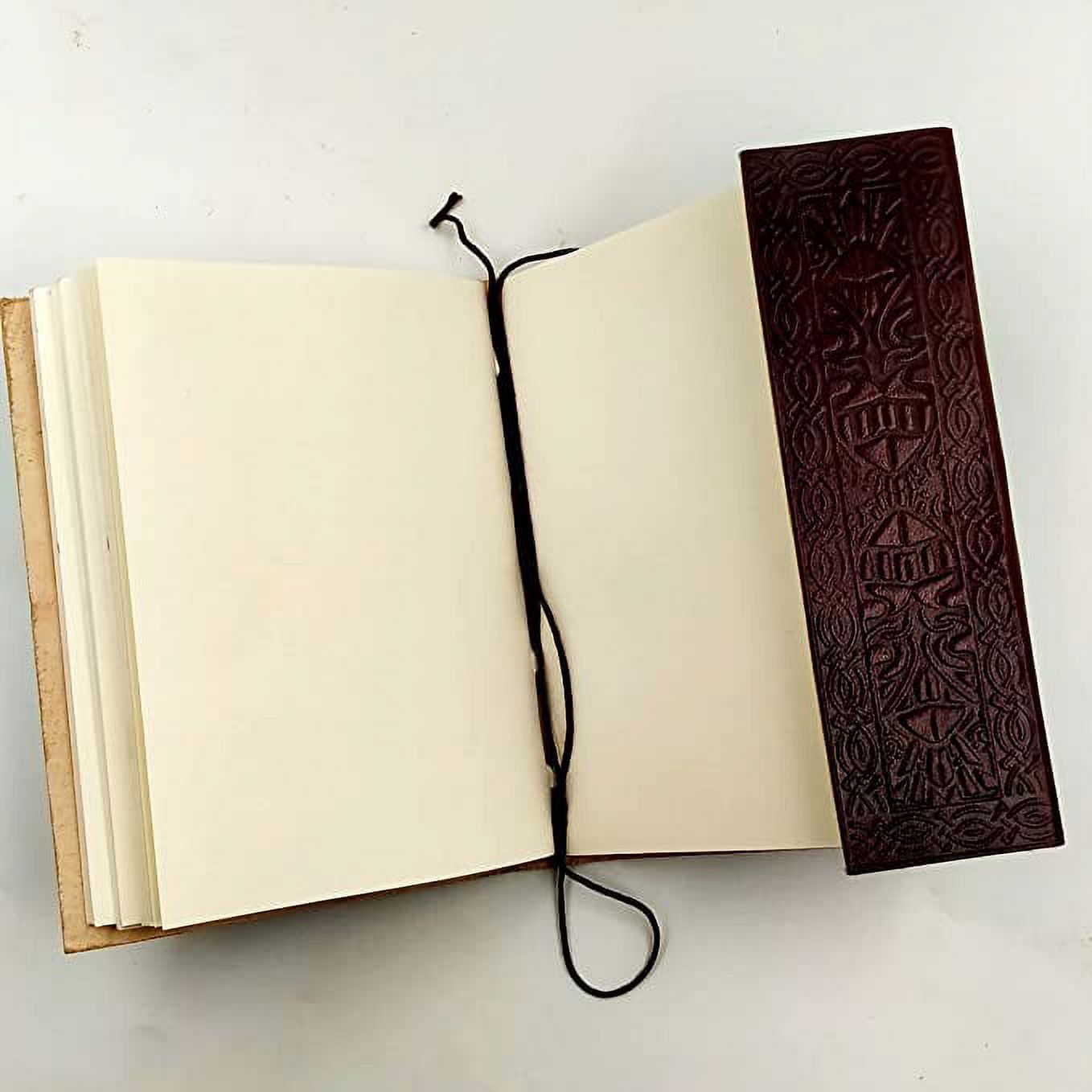 OVERDOSE Double Dragon Leather Journal - Handmade Journal For Students, Office Bound Leather Journal for men & women | Sketchbook | Notebook Diary - 5 x 7 inches | 12 x 17 cm | A6
