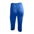 thumbnail image 6 of HAJWOH Capri Leggings for Women Tummy Control Knee Length Cropped Pants Casual Cutout Yoga Short Lounge Pajams, 6 of 6