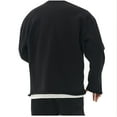 thumbnail image 4 of QIPOPIQ Chandail Molletonné Doux pour Hommes, Chandail en Mélange de Coton, Chandail à Col Rond pour Hommes en Liquidation, 4 of 4