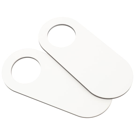 2 Pcs Wood Plaques for Crafts Blank Sign Handle Hangers White
