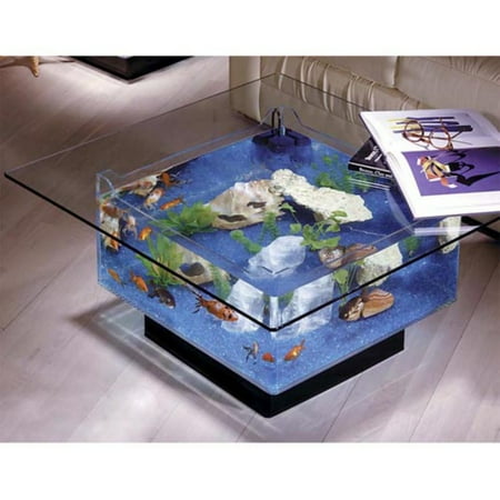 Aqua Square Coffee Table 25 Gallon Aquarium Walmart Com