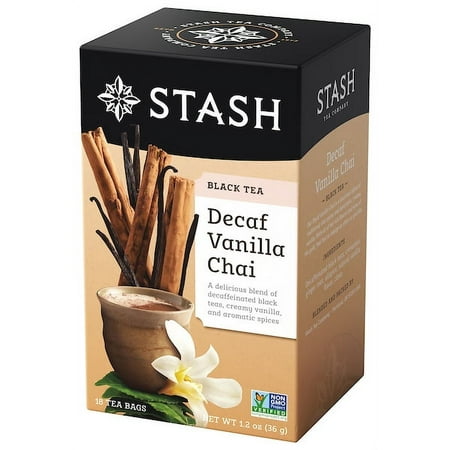 Stash Tea Decaf Vanilla Chai Tea, 18 Ct, 1.2 Oz