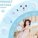 thumbnail image 2 of 8 inch Cute Bear Plush Stuffed Squishy Animal Cylindrical Body Pillow,Super Soft Cartoon Hugging Toy Gifts for Bedding, Kids Sleeping Kawaii Pillow, 2 of 3