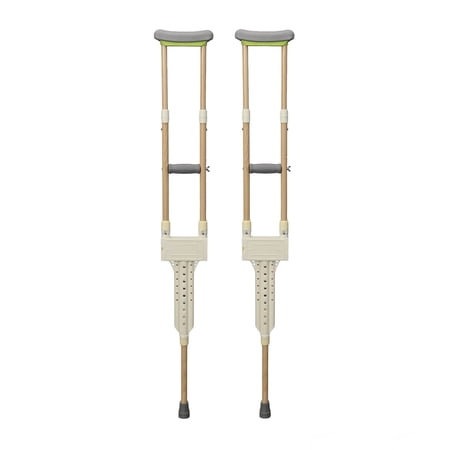 FENHRTVM Crutches for Adults,Aluminum Adjustable Crutches Suitable Height 5 to 6.6 ft,Comfortable Armpit Pad Non-Slip Rubber Pads For Walking