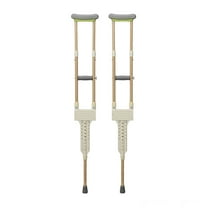 FENHRTVM Crutches for Adults,Aluminum Adjustable Crutches Suitable Height 5 to 6.6 ft,Comfortable Armpit Pad Non-Slip Rubber Pads For Walking
