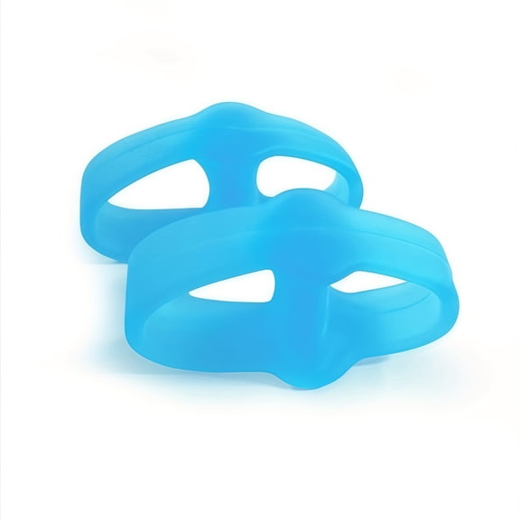 2pcs Soft Silicone Gel Toe Separators for Men & Women - Comfortable Big Toe Cushion Pads with Adjustable Rings, Fits Shoe Sizes 3-9