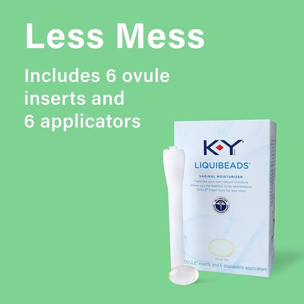 vaginal lubricant beads K-Y Silicone Personal Lubricant, Liquibeads Vaginal Moisturizer, For  Comfort & Sex (6 ct) Delivery or Pickup Near Me main image 1