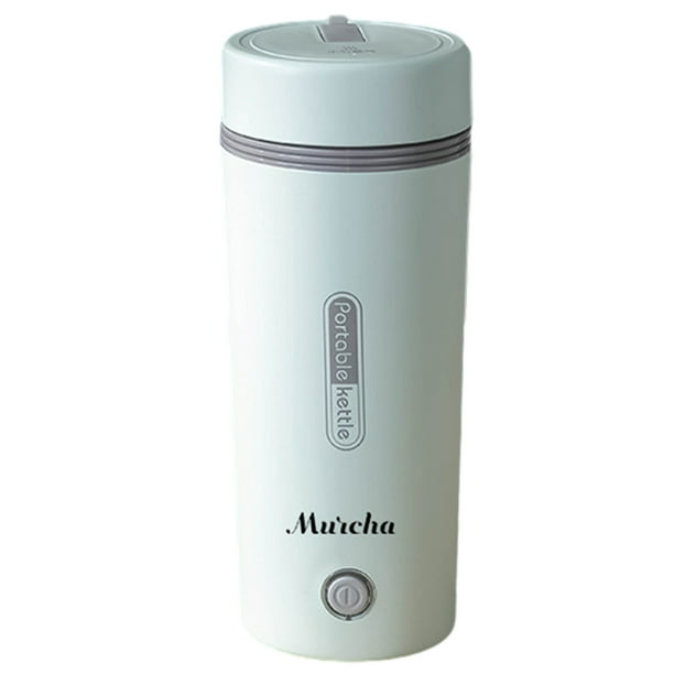 Pisexur Batería de cocina Hervidor de viaje portátil para coche, minihervidor 3 en 1, tetera pequeña con ebullición rápida y apagado automático, calentador de agua pa para la cocina del hogar