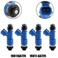 thumbnail image 2 of 4pcs Dark Blue 565cc Fuel Injectors 16611AA720 For WRX / STI 16611-AA720 2.5L, 2 of 7