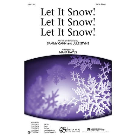 Let It Snow! Let It Snow! Let It Snow! Studiotrax CD Arranged by Mark Hayes