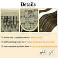 thumbnail image 5 of Soft Straight Ponytail Extensions 20-28 Inch Long Wrap Around Synthetic Hair Piece Clip in Ponytail Hair Extensions Hairpiece for Women Girls, 140-160g, 5 of 8