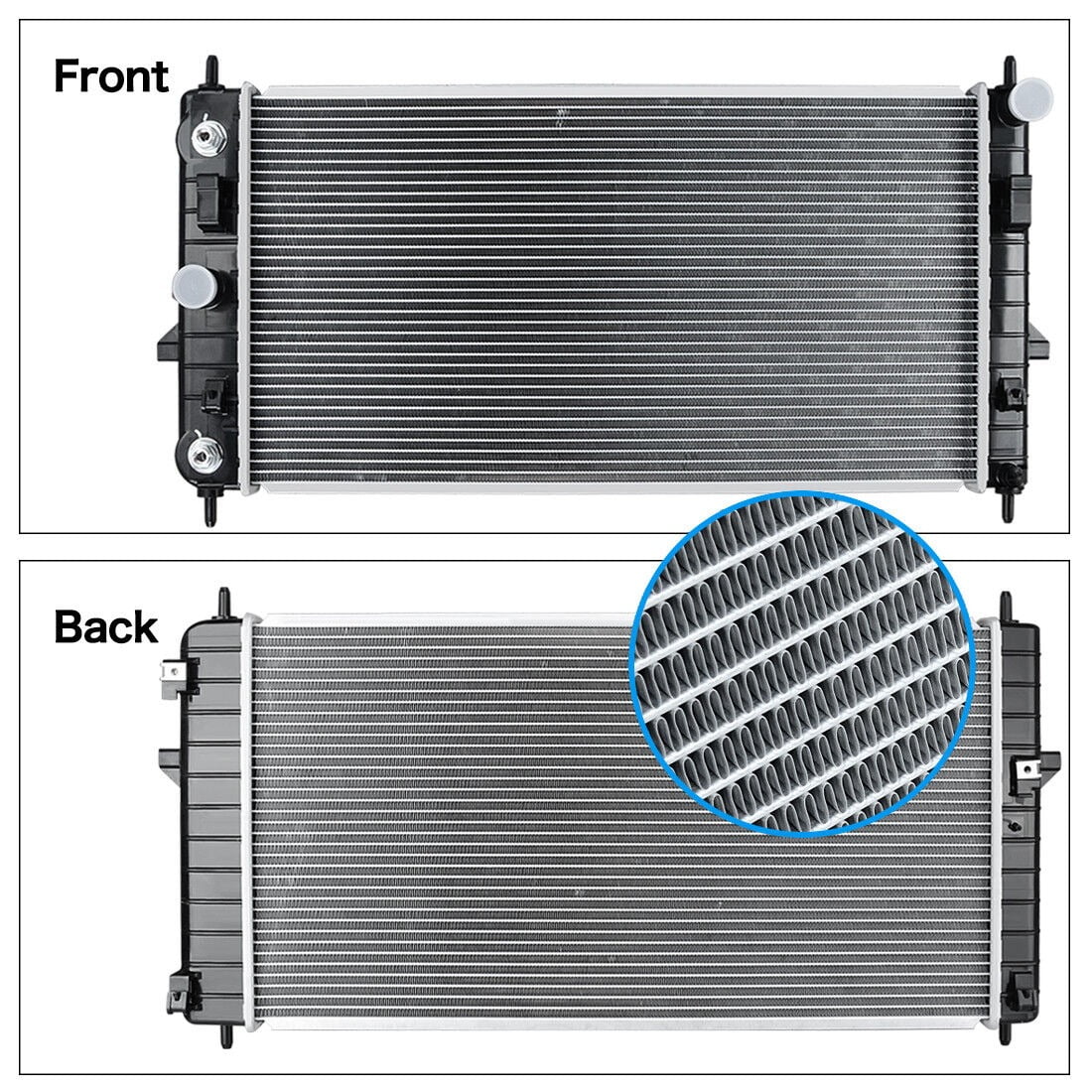 Ledkingdomus Radiator for 2005-2010 Chevrolet Cobalt Pontiac G5/2003-2007  Saturn Ion 2.0 2.2 2.4L Aluminum - Walmart.com