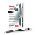 thumbnail image 2 of (2 pack) Pentel EnerGel RTX Retractable Liquid Gel Pen, (0.7mm) Metal Tip, Medium Line, Black Ink, 1 Dozen, 2 of 5