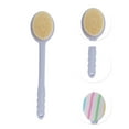 thumbnail image 3 of Unique Bargains 1pc Durable Long Handle Double-sided Bath Back Scrubber Purple, 3 of 5
