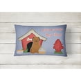 thumbnail image 2 of Carolines Treasures BB2836PW1216 Dog House Collection Briard Brown Canvas Fabric Decorative Pillow  12H x16W multicolor, 2 of 3