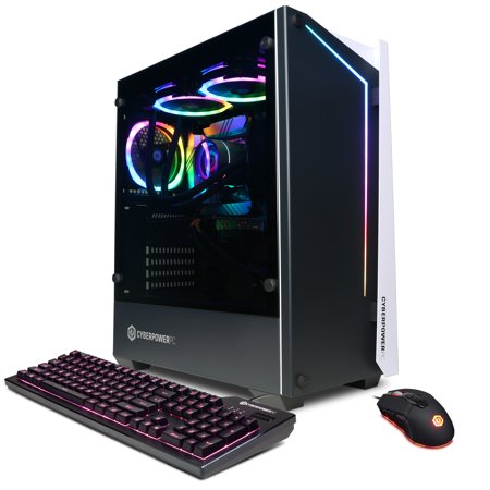 CYBERPOWERPC Gamer Supreme Liquid Cool Desktop Tower  Intel Core i7-13700KF  16GB DDR5  NVIDIA GeForce RTX 3070 Ti  1TB SSD  Win 11 Home 64-Bit  Black  SLC10300V7
