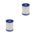 thumbnail image 1 of ZLight Recharge de Filtre de Piscine Gonflable en Polyester Portable pour Spa et Jacuzzi, Filtres de Pompe, Réparation, Entretien, Pièces de Remplacement, Type II, Ensemble de 2, 1 of 6