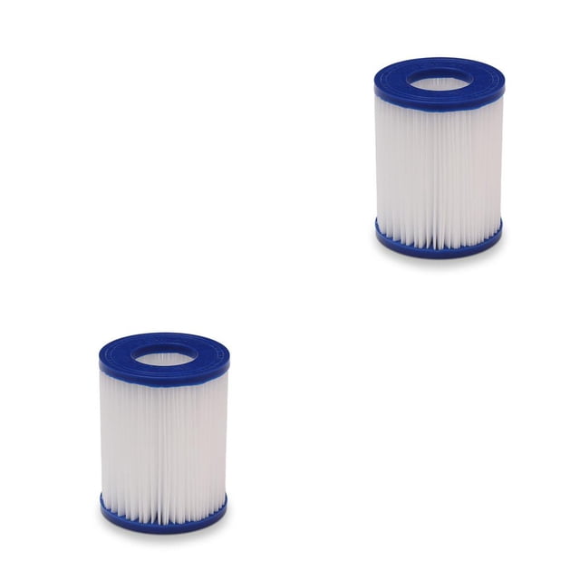 ZLight Recharge de Filtre de Piscine Gonflable en Polyester Portable pour Spa et Jacuzzi, Filtres de Pompe, Réparation, Entretien, Pièces de Remplacement, Type II, Ensemble de 2