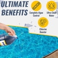 thumbnail image 4 of Easycare 30064 PoolTec Algaecide, Clarifier & Chlorine Salt Cell Booster 64oz + QueBuy Pool Log Book, 4 of 9