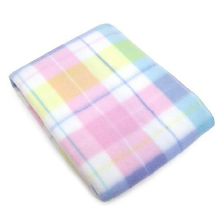 Making Miracles by NoJo Pastel Plaid Fleece Blanket