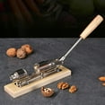 thumbnail image 5 of Máquina desgranadora de nueces de escritorio, herramienta para cascanueces de nueces de alta resistencia con mango de madera y Base para cocina, alicate para nueces, 5 of 5