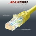 thumbnail image 6 of Cat 6 Ethernet Cable 10 Ft, 100% Pure Copper, Cat6 Cable (2 Pack) LAN Cable, Internet Cable, Patch Cable and Network Cable - UTP (Yellow) 10 Feet, 6 of 7