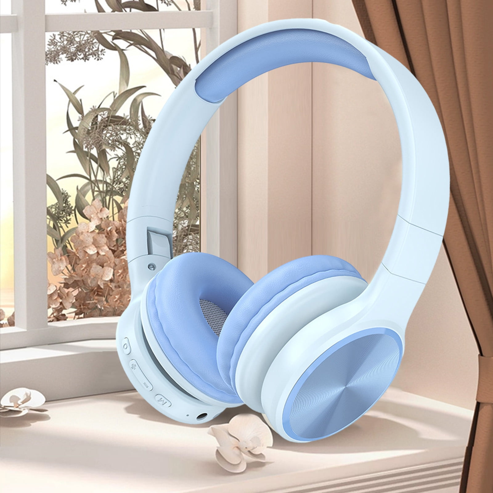 Weloille Around-Ear Bass Gaming Headset Surround Sound Headphones With Noise Cancelling Microphone Bluetooth