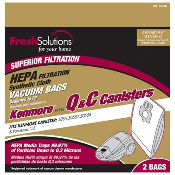 Kenmore C 50558 Canister vacuum bag Hepa Media