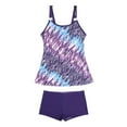 thumbnail image 6 of Ayolanni Tankini Womens Swimsuits Modest Separate Boho Purple Two-Piece Sets Swimsuits for Large Juniors 2x, 6 of 6