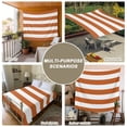thumbnail image 6 of Orange Stripes Tapestry for Bedroom Wall Hanging Tapestry, Simple Orange White Texture Ceiling Backdrop Tapestries Poster Blanket Wall Decor for Teens Room Living Room Dorm 55" x 73", 6 of 8