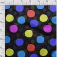 thumbnail image 3 of oneOone Cotton Poplin Black Fabric Polka Dress Material Fabric Print Fabric By The Yard 42 Inch Wide, 3 of 4