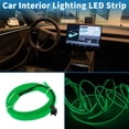 thumbnail image 3 of Cuerda de luz LED EL de 1m Unique Bargains Cable de luz de neón flexible para decoración de interiores de coches Controlador de cableado (12v) Verde, 3 of 7