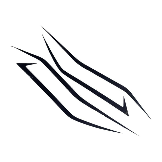 S SERENABLE Motorcycle Sticker Car Stripe Decals for Window SUV Pickup Car Headlight Black
