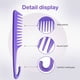 thumbnail image 4 of Cepillo desenredante con peine de dientes anchos con peine con mango de cuidado avanzado para cabello rizado, cabello mojado, cabello seco, cabello grueso y más. Ormromra WMZY-85, 4 of 7