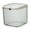 White, variant on Desktop Storage Desktop Storage Box with Press Lid Flip Top Organizer 6x6x3.2inch Small Trash Can Sundry Holder for Office Home Organization and Cleanliness Press Lid