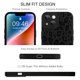 thumbnail image 2 of Funda de teléfono TEAUGHT compatible con iPhone 14 Black Leopard, 2 of 6