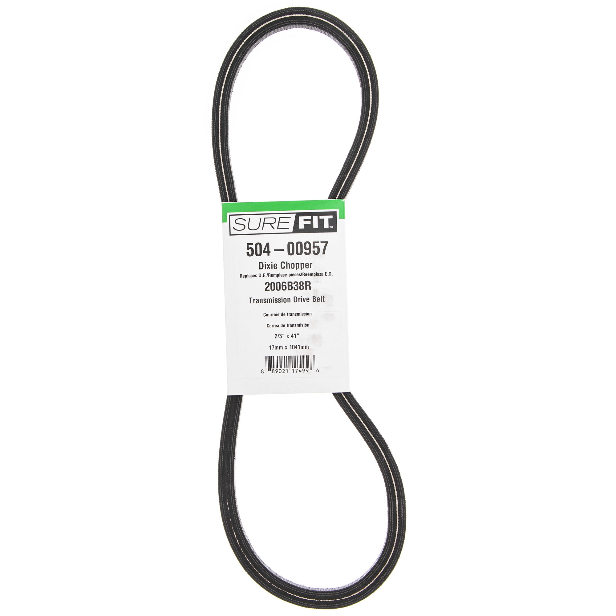 SureFit Transmission Drive Belt Replacement for Dixie Chopper 2006B38R