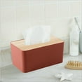 thumbnail image 5 of Wood Tissue Box Cover for Paper Facial Tissues, Wooden Rectangular Tissue Box Holder, 5 of 5
