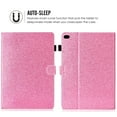 thumbnail image 4 of iPad 9.7 2018/2017 Case with Pencil Holder, iPad Air 1 2 Case, Allytech Glitter Leather Folio Kickstand Shock-Absorbing Auto Sleep Wake Case for Apple iPad 9.7 6th/5th Generation, iPad Air 1 2, Pink, 4 of 7
