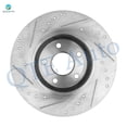 thumbnail image 2 of Set of 6 Front 296mm Drilled Slotted Brake Disc Rotors-Ceramic Brake Pad Kit For 2007 Pontiac G5, 2 of 8