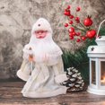 thumbnail image 4 of Lindo juguete eléctrico de Papá Noel decorativo para las vacaciones de Navidad, regalo divertido Blanco, 4 of 8