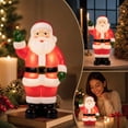 thumbnail image 5 of Lypsnake Lighted Blow Mold Santa Christmas Decoration, Warm Light Up Santa Figurine, Classic Holiday Decor for Outdoor Indoor Yard Porch Home Display, 5 of 7