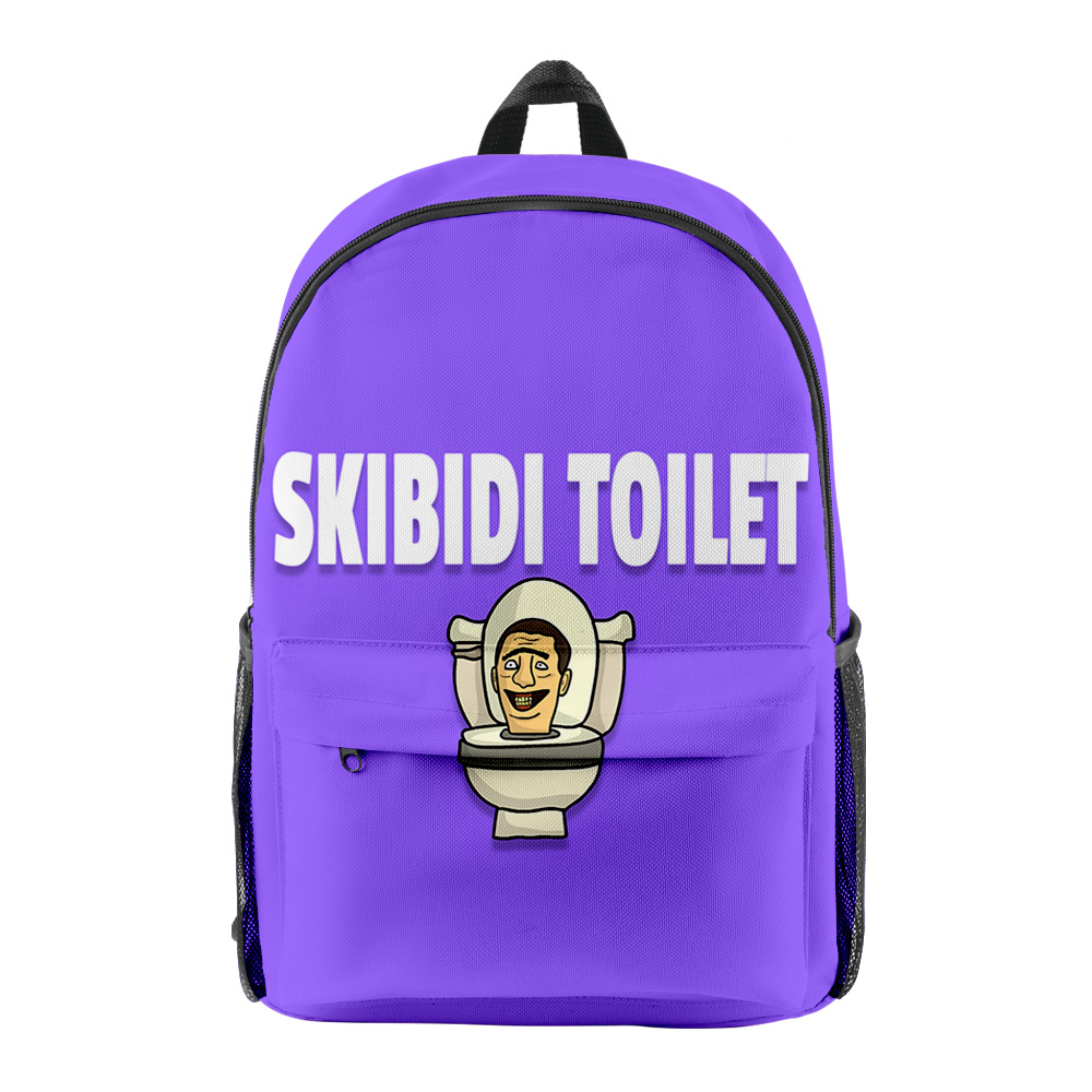 Skibidi Toilet Wiki Backpack Women Men Children Casual Travel Bag